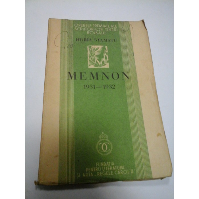 MEMNON 1931-1932 - HORIA STAMATU